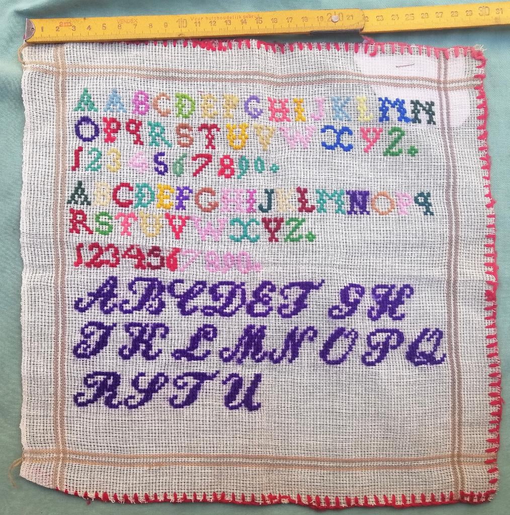 Letterlap merklap, Antiek en Kunst, Ophalen of Verzenden