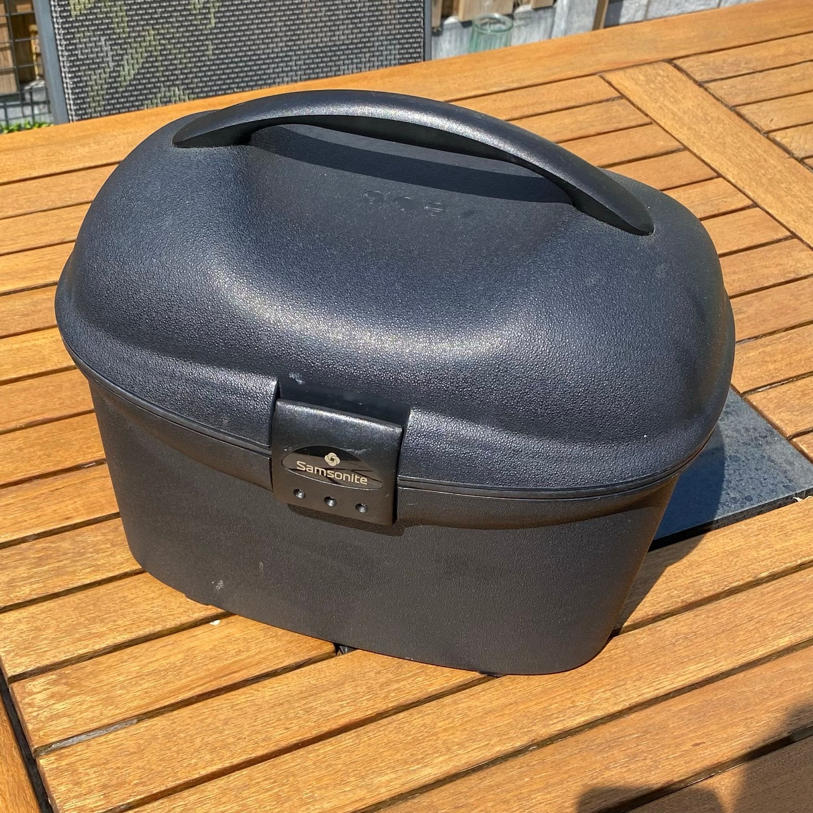 Samsonite Beautycase Hardcase Antraciet - 35x25x30 cm, Sieraden, Tassen en Uiterlijk, Beautycases, Ophalen of Verzenden, Zo goed als nieuw