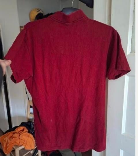Lacoste polo rood maat L, Kleding | Heren, Ophalen of Verzenden, Zo goed als nieuw, Rood