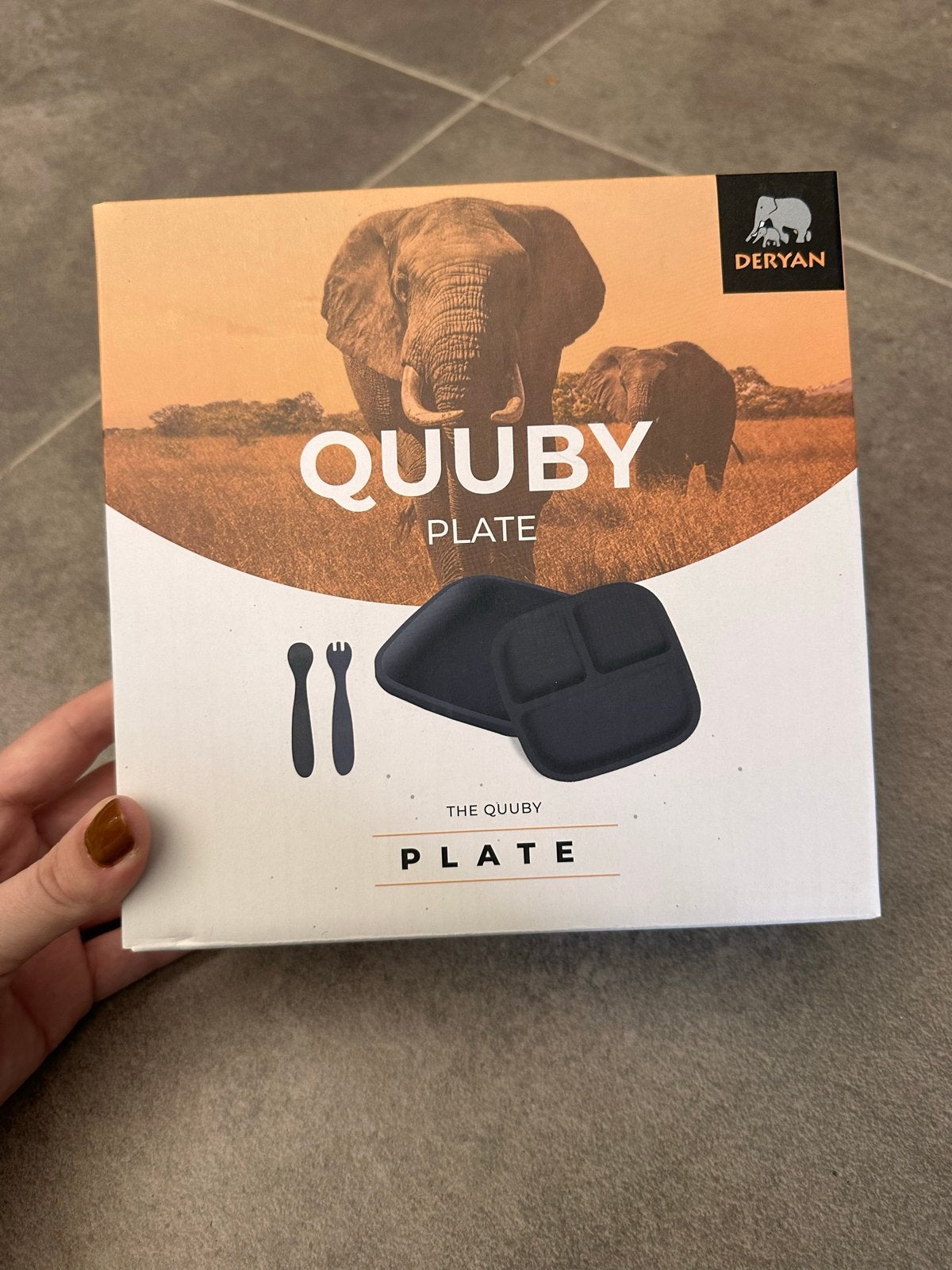 Deryan Quuby bord met bestek - Nieuw in doos, Ophalen of Verzenden, Nieuw