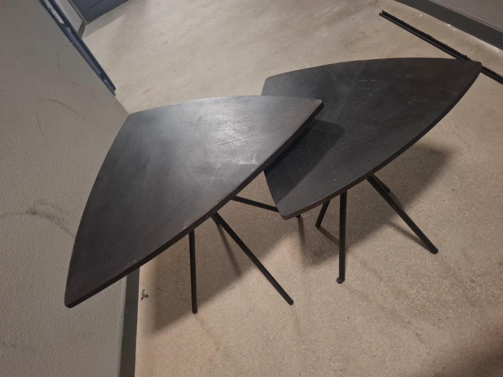 Salontafel zwart, Huis en Inrichting, Tafels | Eettafels, Ophalen, 50 tot 100 cm, Rond, Tot twee personen