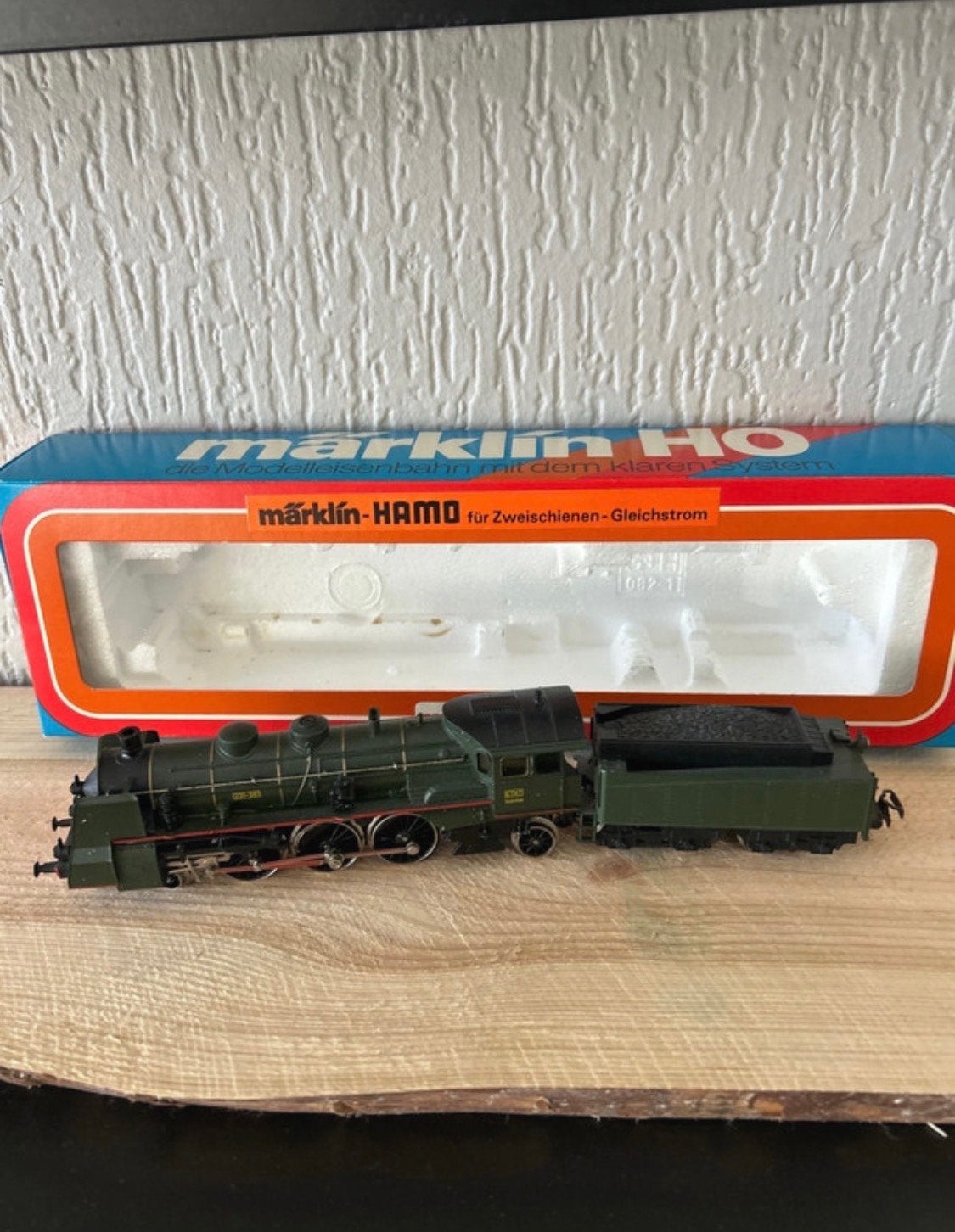 Märklin Hamo 8392 Stoomlocomotief met Tender - HO Gelijkstro, Gebruikt, Verzenden, Märklin, Gelijkstroom