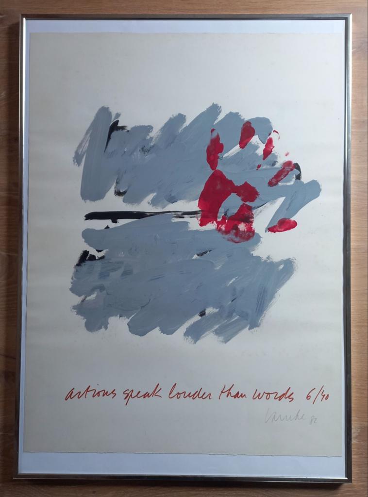Art kunst quote schilderij - origineel @DOC61, Ophalen