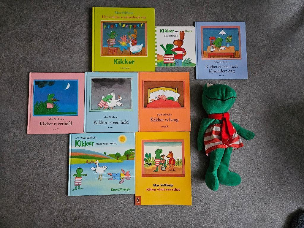 Prentenboeken Max Velthuijs en knuffel van Kikker, Ophalen of Verzenden, Gelezen, Max Velthuijs, Prentenboek