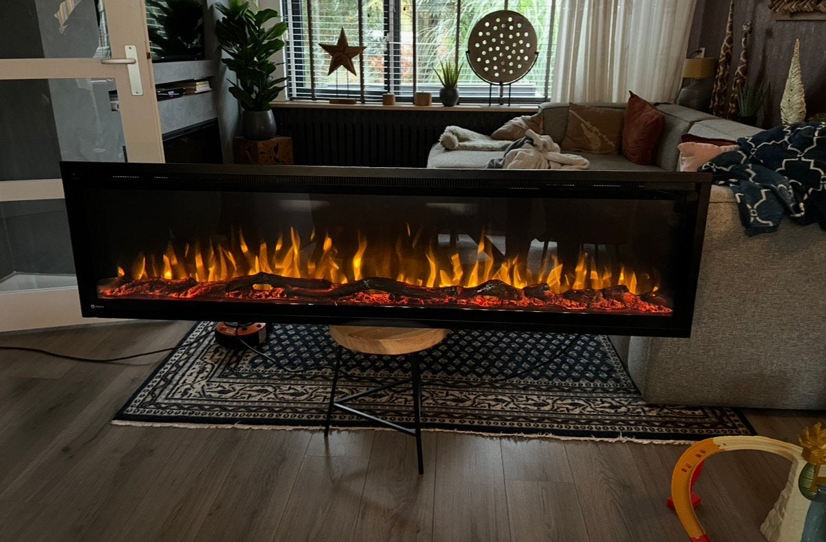 Aflamo Royal Paris 182cm - elektrische inbouwhaard, Ophalen, Zo goed als nieuw, Inbouwhaard, Elektrische haard