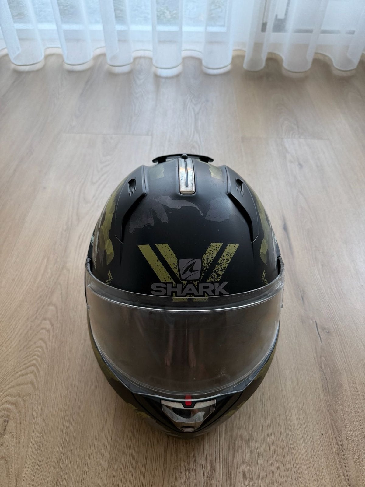 Shark motorhelm - Systeemhelm, Motoren, Kleding | Motorhelmen, Ophalen of Verzenden, Tweedehands, Systeemhelm, Shark
