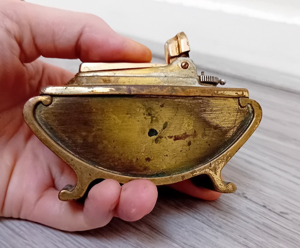 vintage Ronson varaflame bras tafel aansteker, Verzamelen, Verzenden, Gebruikt, Aansteker