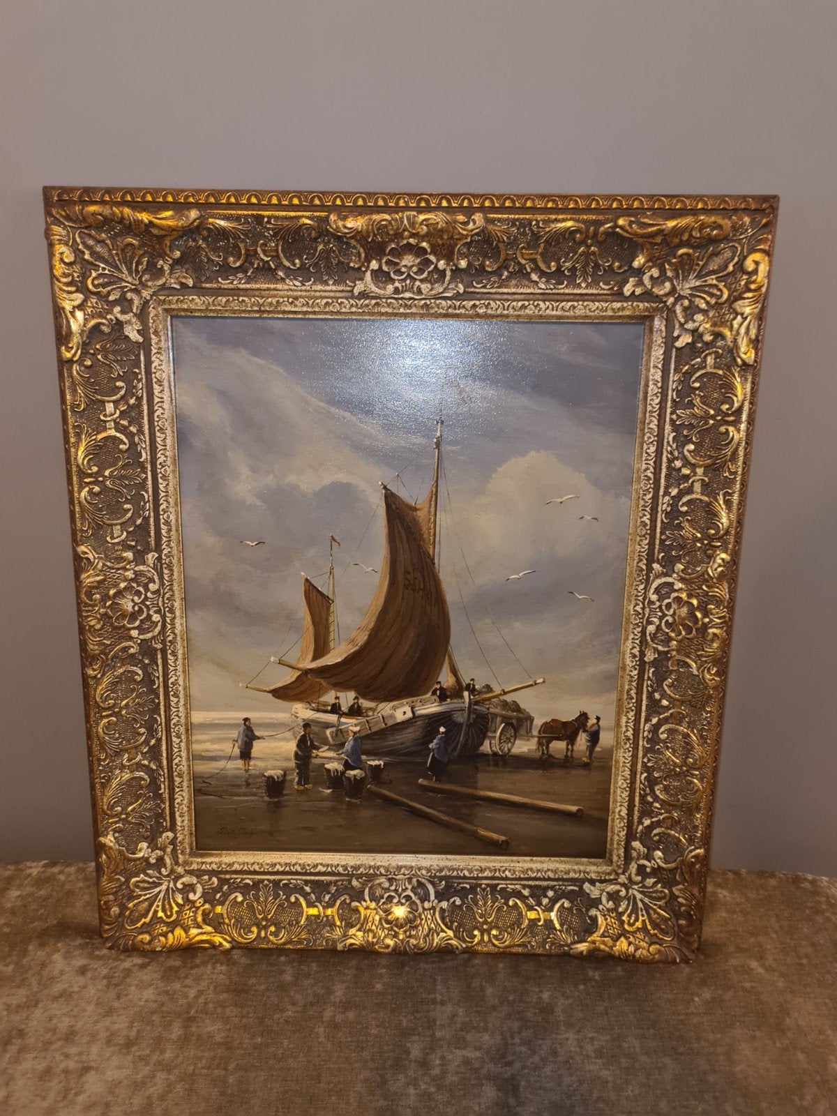 Schilderij p.f jochemse- Maritiem, Ophalen