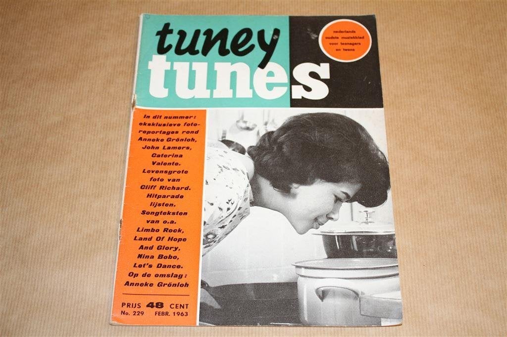 Tuney Tunes -Nr. 229 1963 - Anneke Grönloh, Cliff Richard, Ophalen of Verzenden, 1960 tot 1980, Knipsel(s)