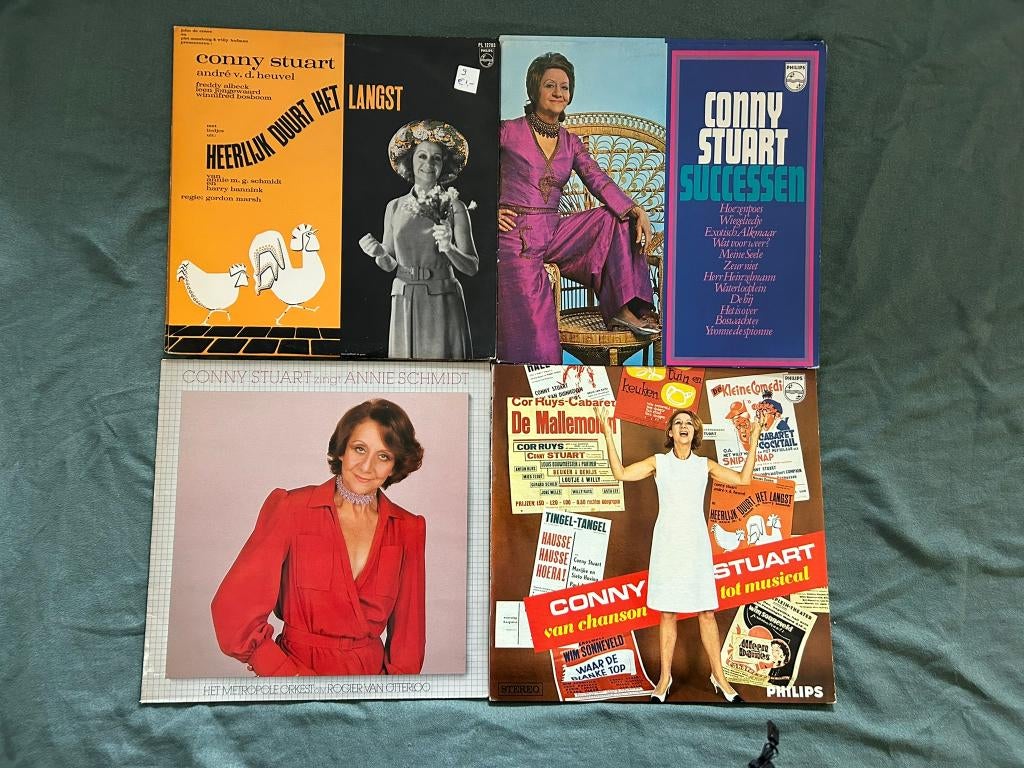 5 LP's Conny Stuart (ook per stuk te koop), Gebruikt, 1980 - 1989, Ophalen of Verzenden, Levenslied of Smartlap