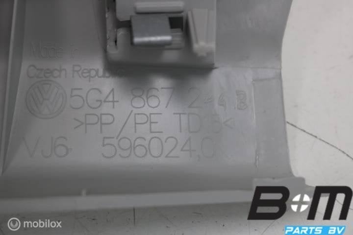 B - stijl bekleding rechts VW Golf 7 5G4867244B, Gebruikt