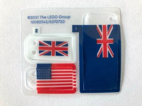 Lego Vlag Plastic Sheet for Set 10294 10294pls01 (NIEUW), Lego, Nieuw, Ophalen of Verzenden, Icons