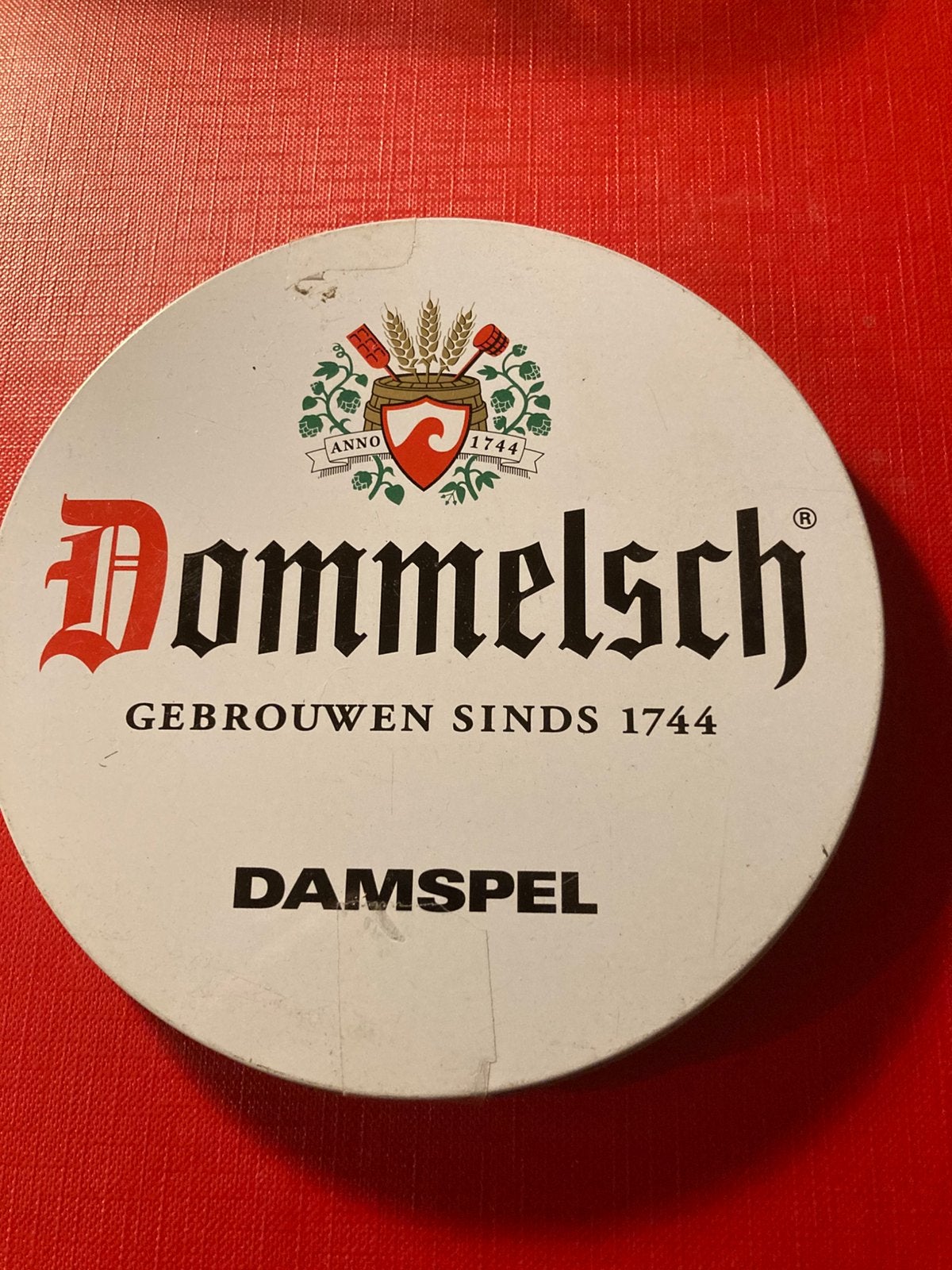 Damspel dommelsch, Ophalen of Verzenden, Zo goed als nieuw, Glas of Glazen, Overige merken