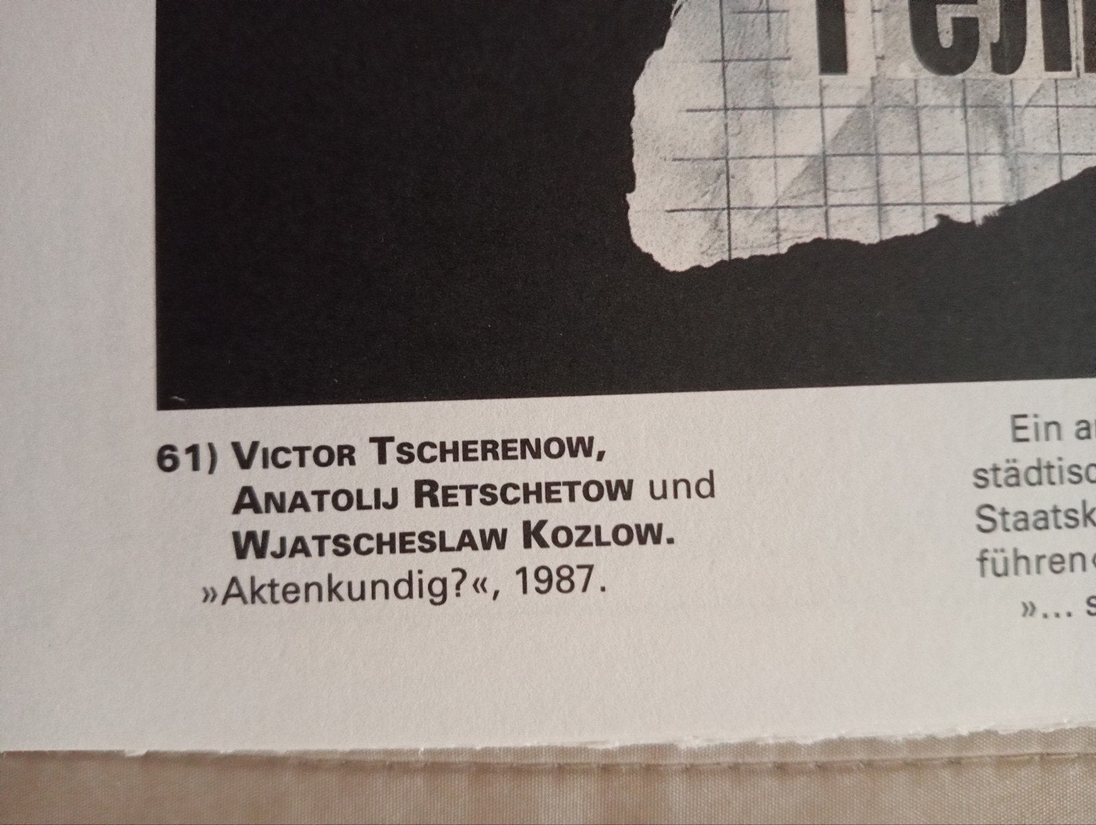 Affiche Rusland USSR Sovjet-Unie Perestroika 1987, Ophalen of Verzenden, Zo goed als nieuw