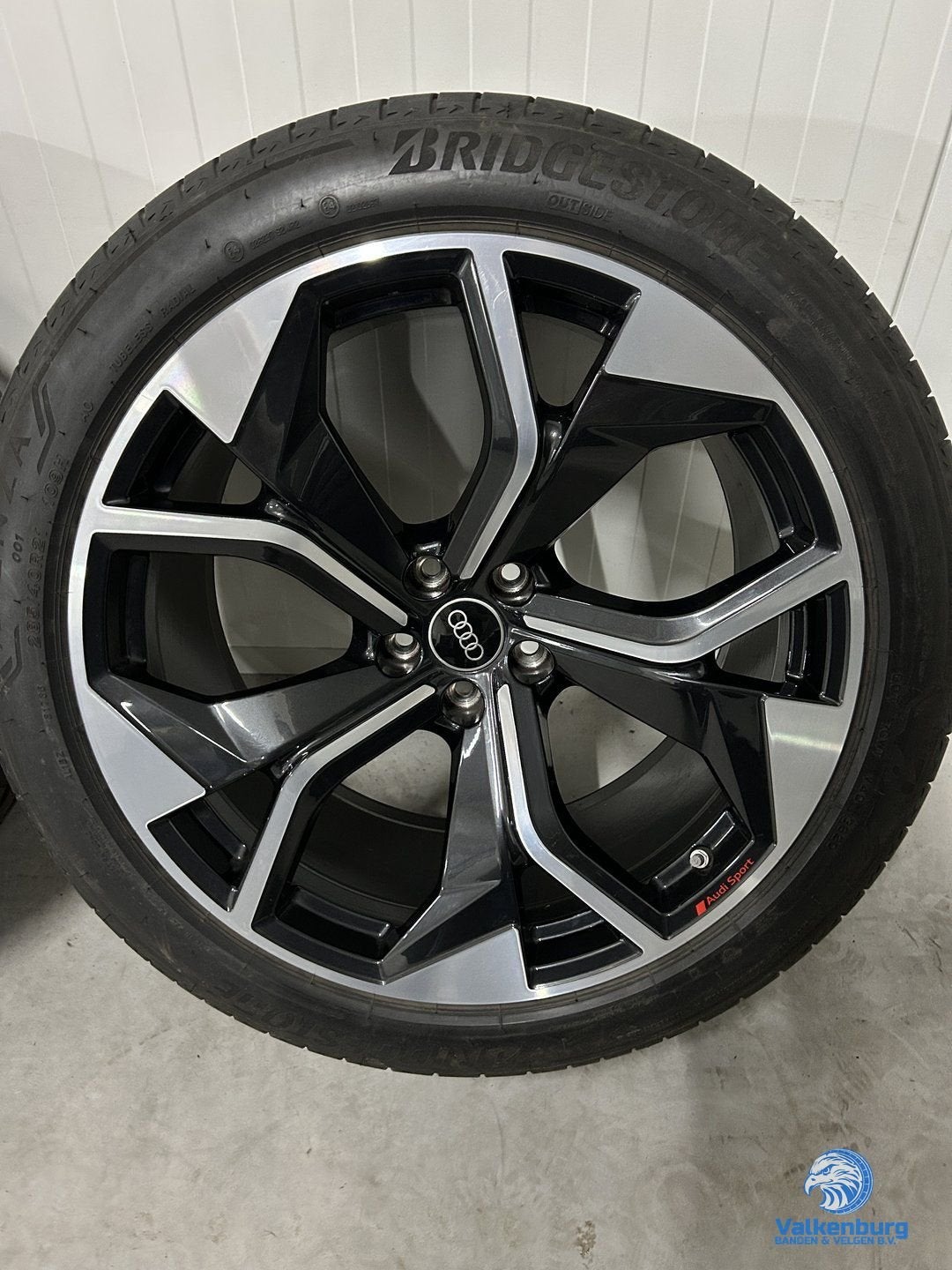 6mm! Originele Audi SQ8 E-tron Audi Sport 4KE 21 inch zwart, Auto-onderdelen, Banden en Velgen, Gebruikt, -, 285 mm, -