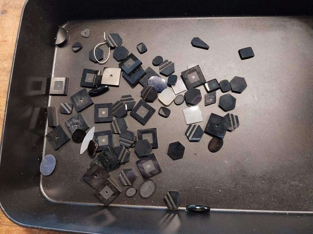 Mix met onyx cabochons zegelstenen, Ophalen of Verzenden, Nieuw
