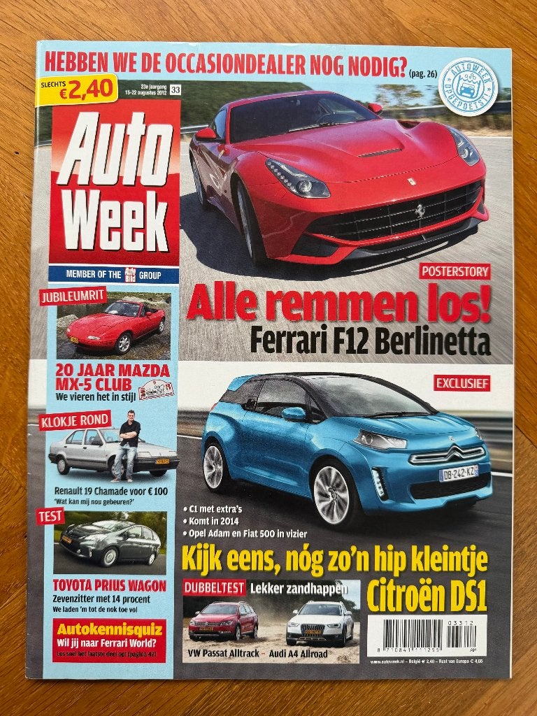 Autoweek nr. 33 2012, Verzenden, Nieuw, Autoweek, Algemeen