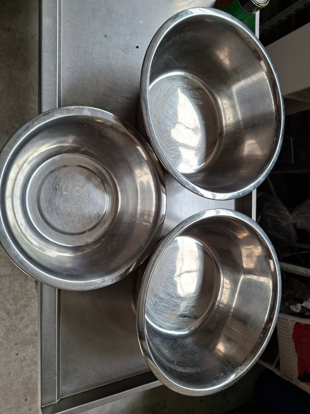 Lot van 3 mengkommen groenten en fruit horeca, Ophalen, Minder dan 50 cm, Zo goed als nieuw, Minder dan 100 cm
