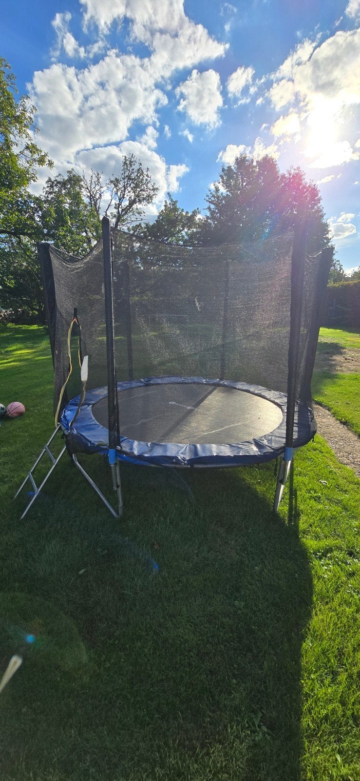 Trampoline met veiligheidsnet, Ophalen, Gebruikt
