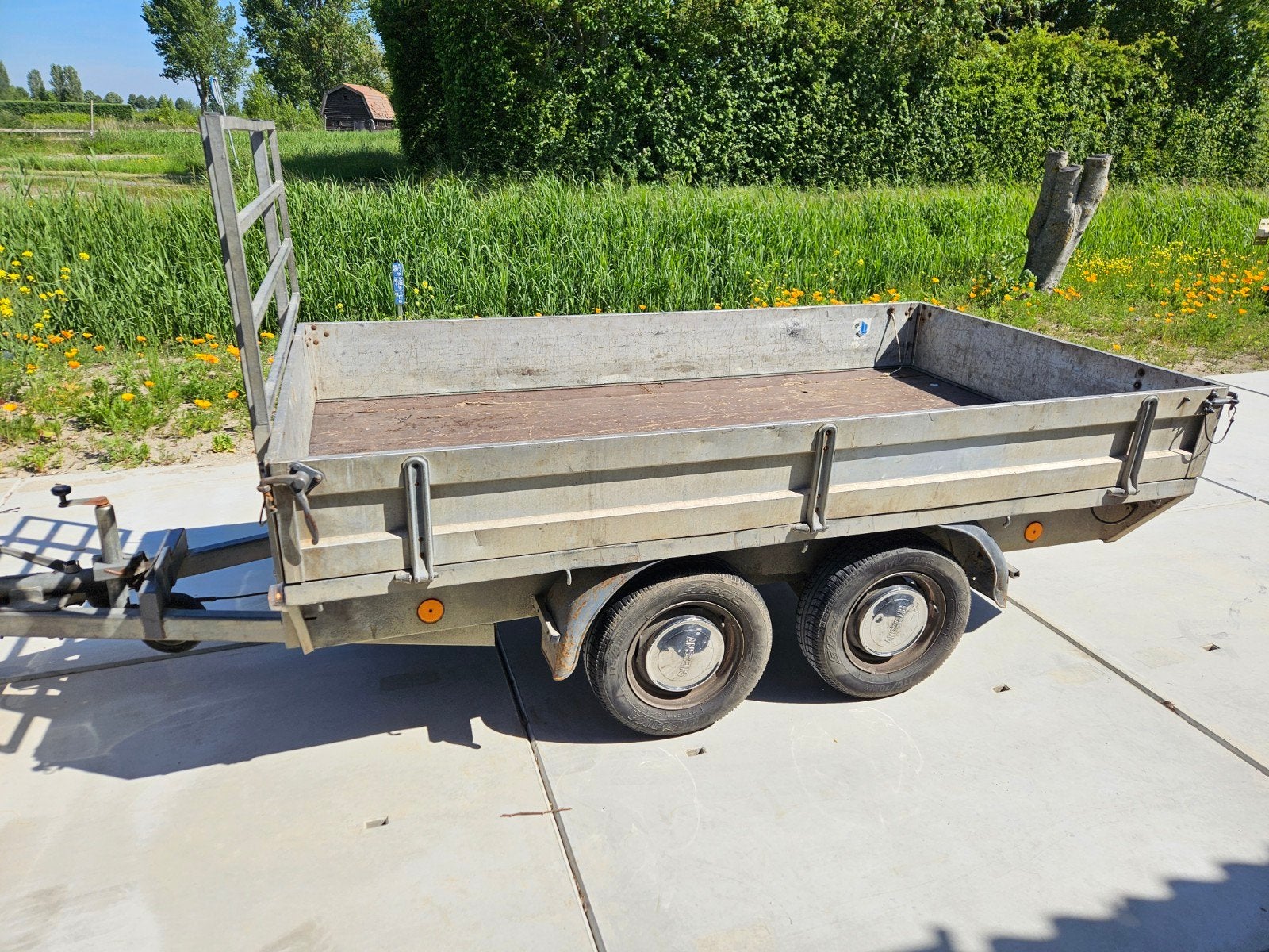 Anssems A-S 2000 VV Tandemas Plateauwagen 2000 kg Geremd, Auto diversen, Aanhangers en Bagagewagens, Ophalen