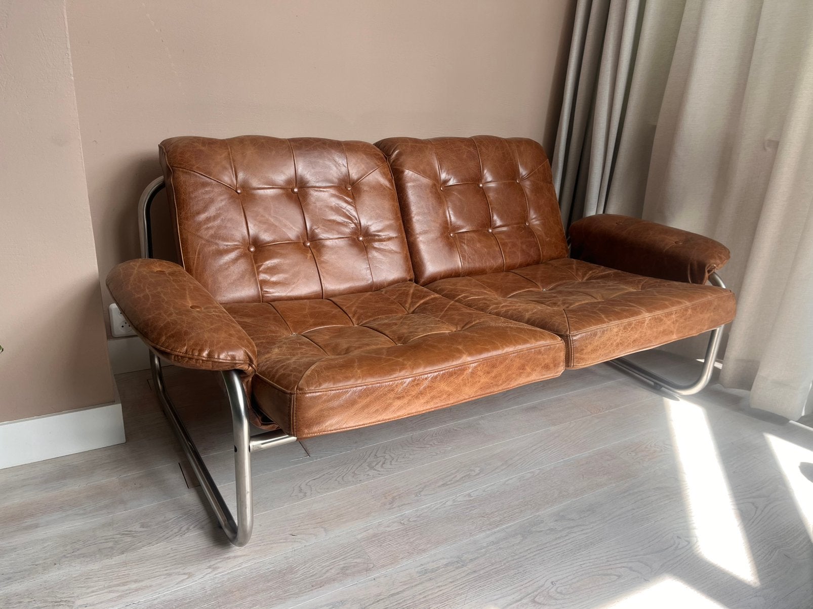 Borkum Ikea sofa bank Johan Bertil Häggström, Ophalen, Gebruikt, 150 tot 200 cm, Tweepersoons