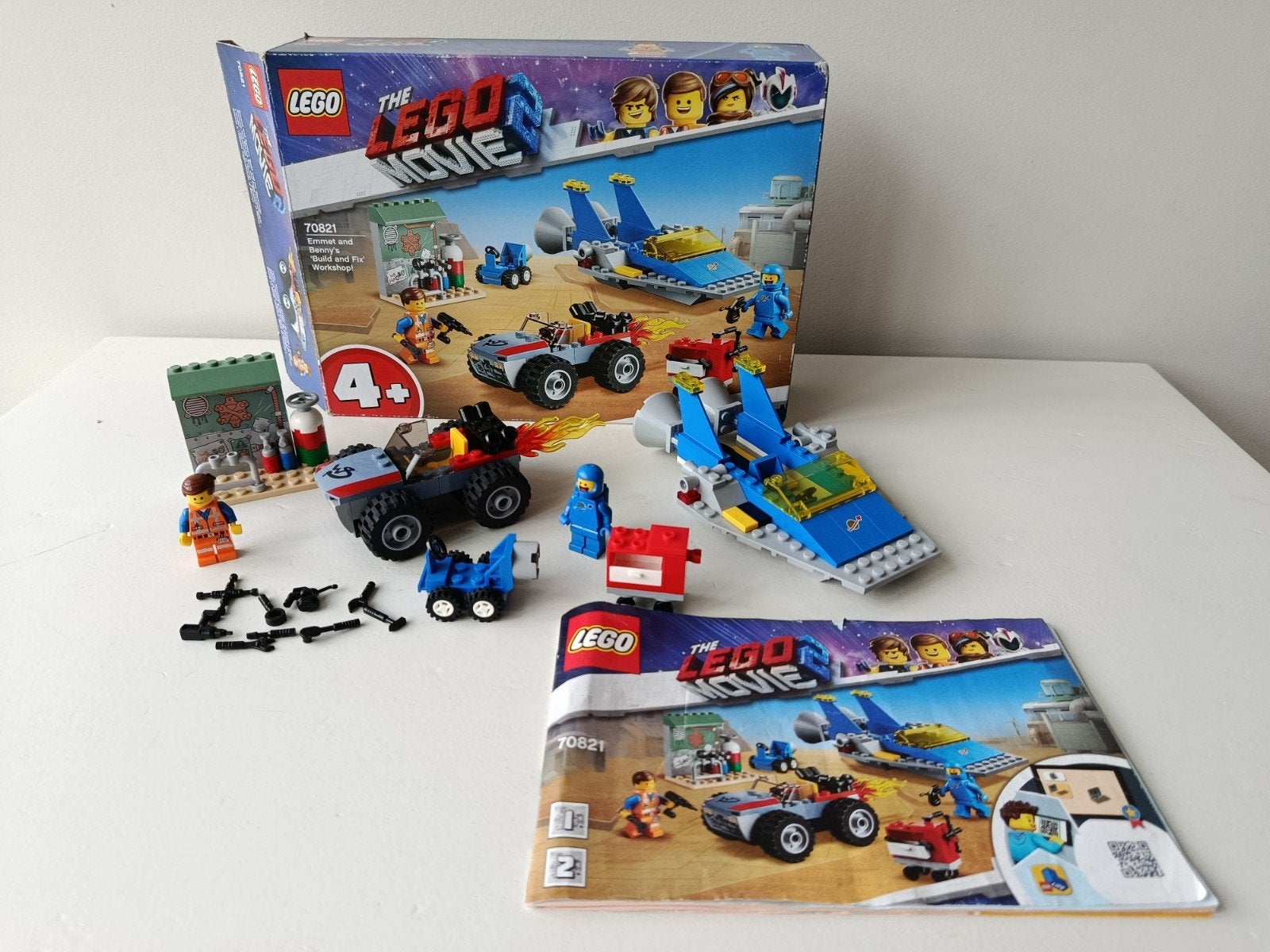 Lego 70821 Lego Movie 2 Emmet and Benny's | Compleet, Gebruikt, Overige thema's, Lego, Ophalen of Verzenden