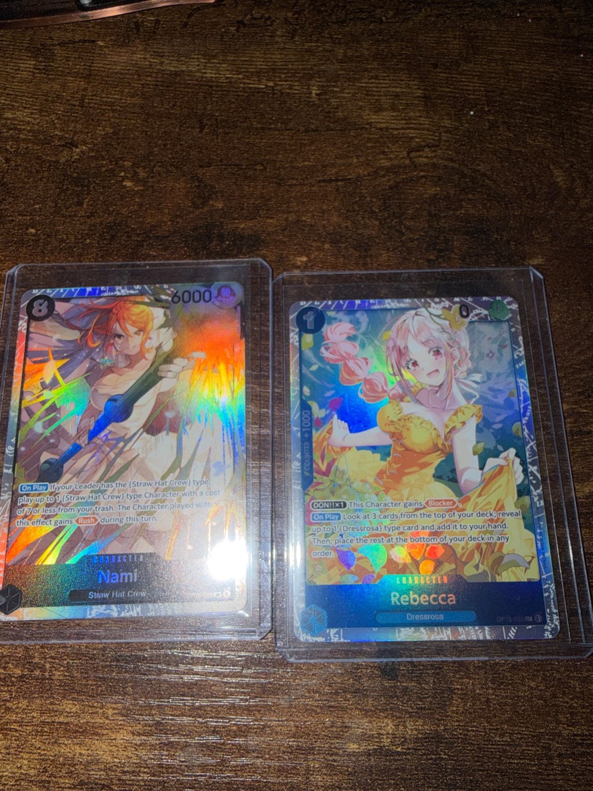 One Piece TCG - bandai - Nami OP15-086 & Rebecca OP15-053, Hobby en Vrije tijd, Verzamelkaartspellen | Magic the Gathering, Ophalen