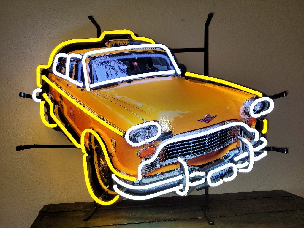 TAXI neon lamp div. neonverlichting retro sixties fifties, Verzamelen, Merken en Reclamevoorwerpen, Ophalen, Zo goed als nieuw