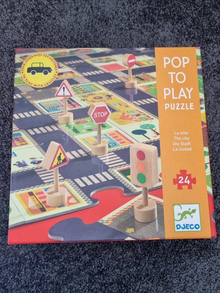 Pop to play puzzle van Djeco- zgan!, Ophalen of Verzenden, 10 tot 50 stukjes, Zo goed als nieuw