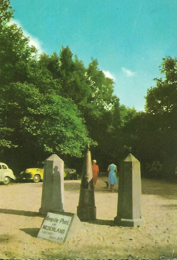 Vaals- -Drielandenpunt, hoogte 322 m. boven A.P., Verzenden, 1960 tot 1980, Gelopen, Limburg