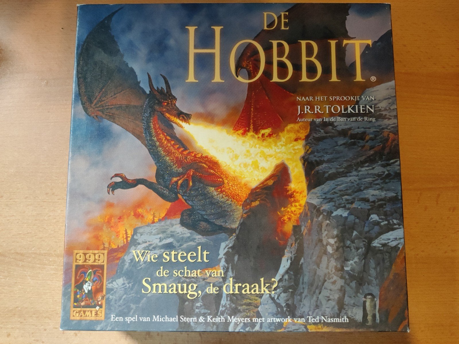 De Hobbit Bordspel - Wie steelt de schat van Smaug?, Drie of vier spelers, Ophalen of Verzenden, Zo goed als nieuw, 999 Games