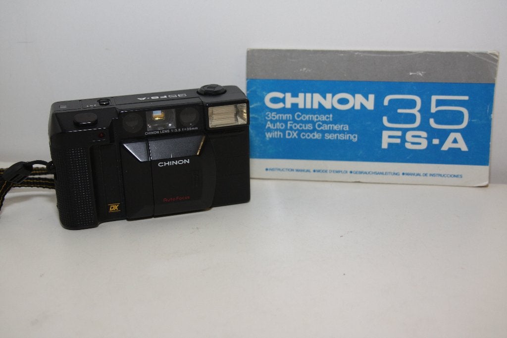 Chinon 35 FS-A Auto Focus Camera met DX code detectie., Ophalen of Verzenden, Compact, Overige Merken