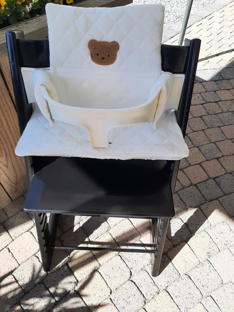 Stokke Tripp Trapp Meegroeistoel  Zwart., Ophalen, Zo goed als nieuw, Meegroeistoel