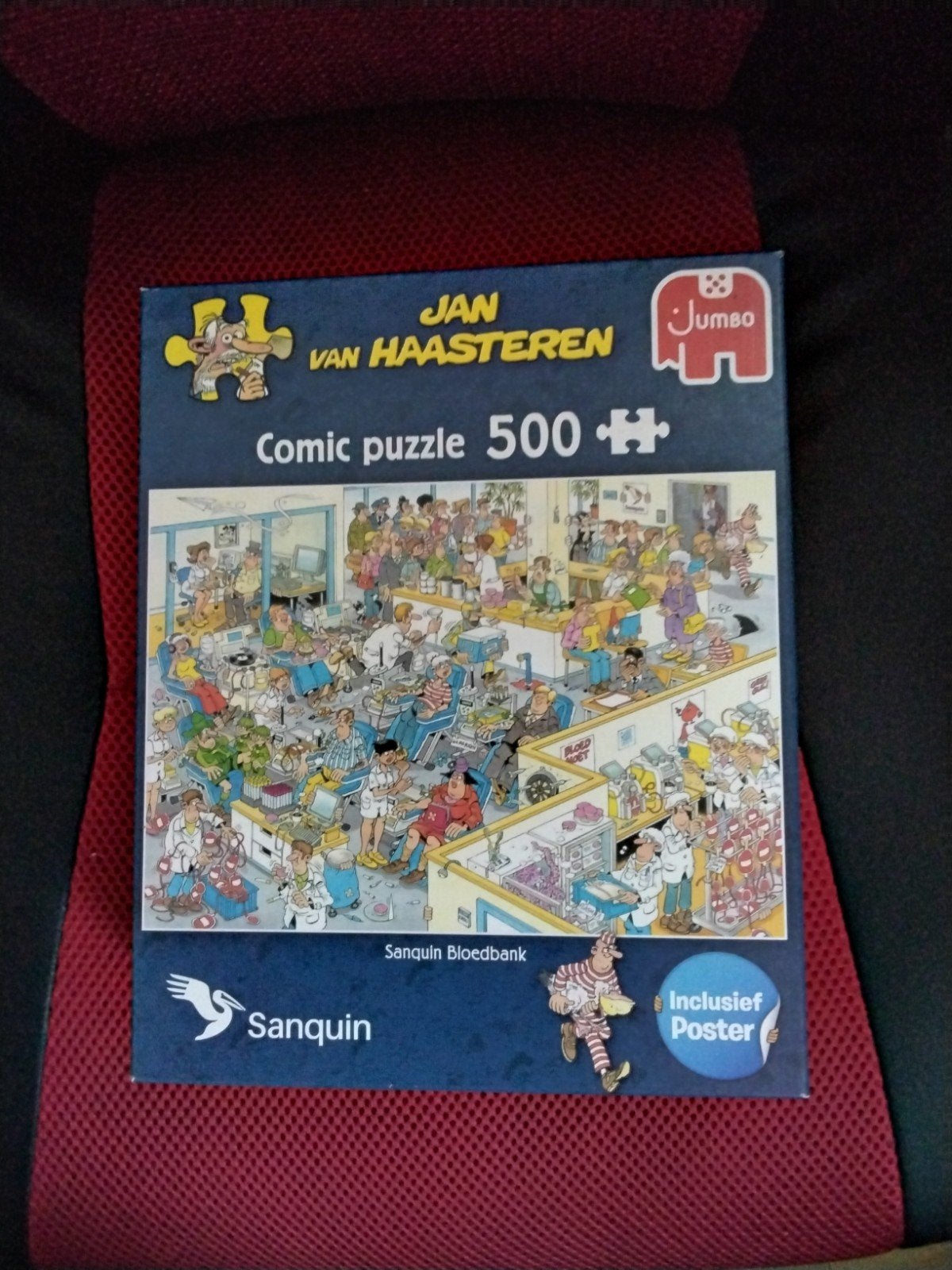 Jan van Haasteren SANQUIN NIEUW 500ST, Ophalen of Verzenden, 500 t/m 1500 stukjes, Nieuw