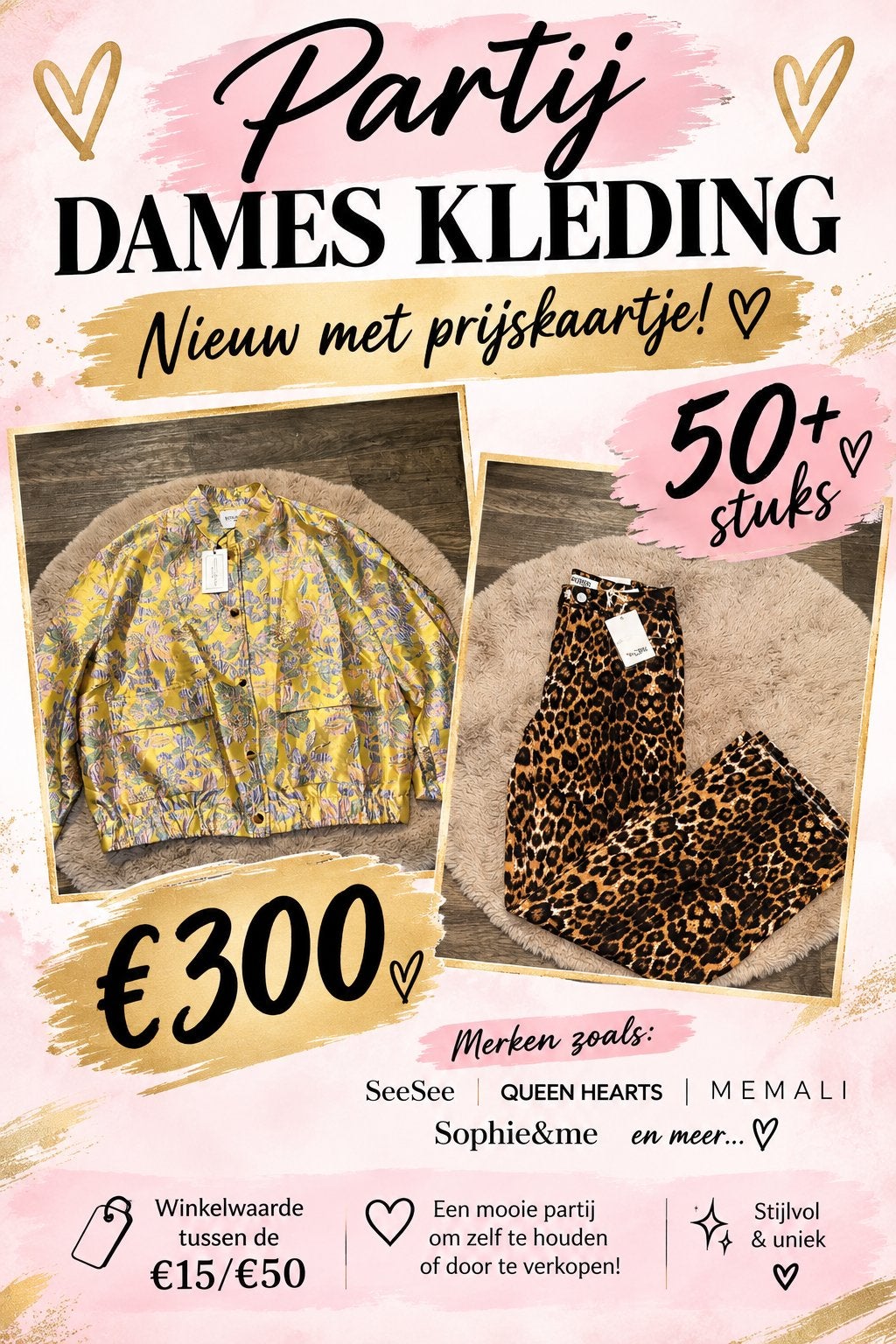 Partij Dameskleding - Nieuw met prijskaartje (50+ stuks), Kleding | Dames, Ophalen of Verzenden, Nieuw
