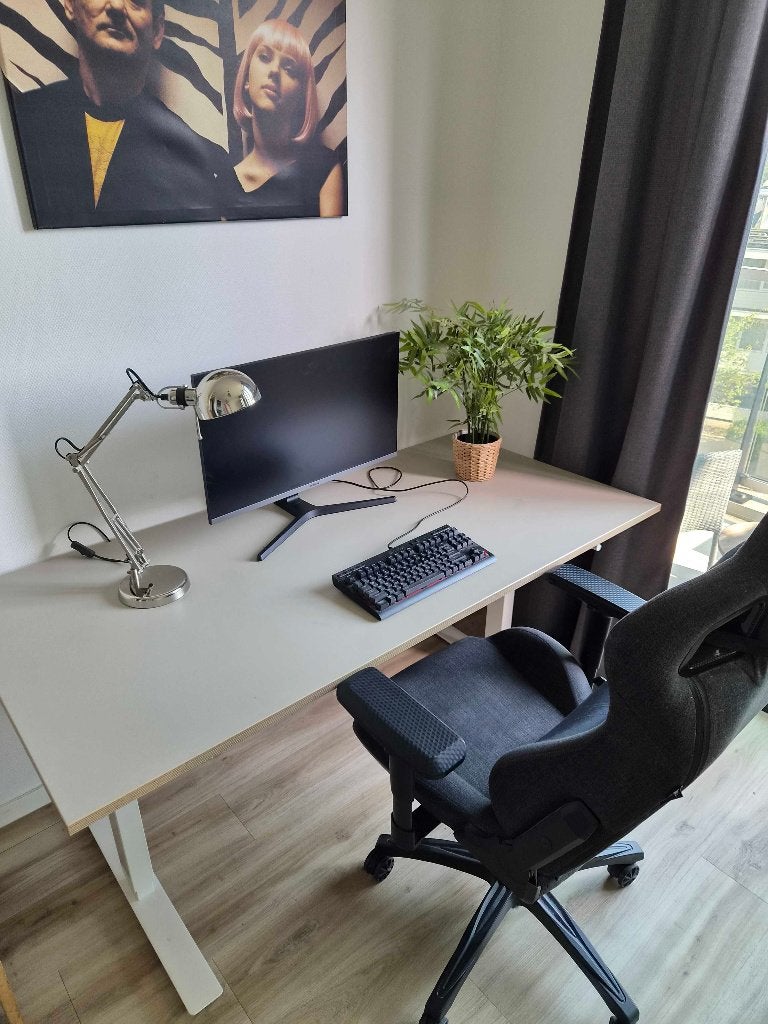 Trotten Ikea Desk (manual height adjustable), Ophalen, Gebruikt, Hout, 180 cm