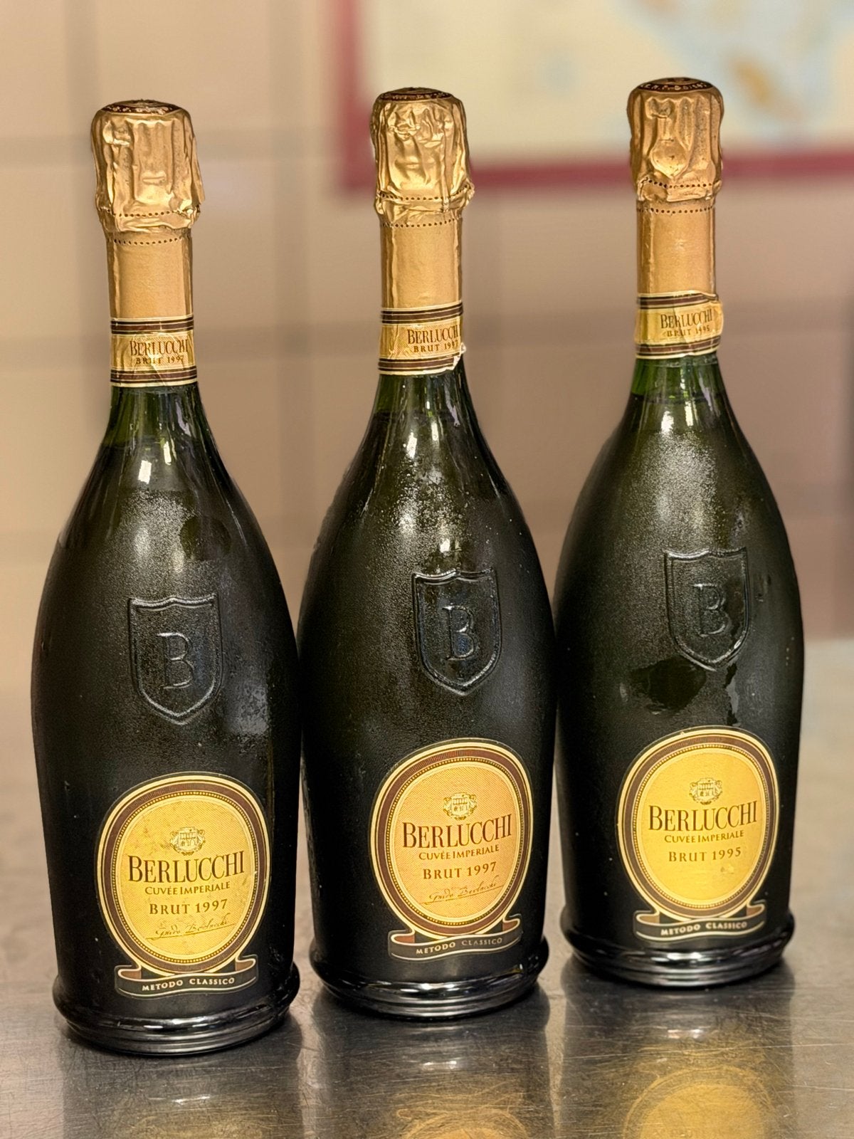 Berlucchi Cuvée Imperiale Brut DOCG - Jaren 1995 & 1997, Ophalen, Gebruikt, Italië, Witte wijn