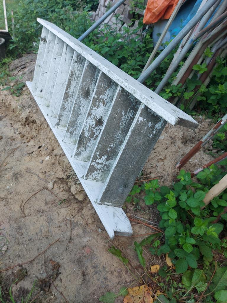 Antieke eiken trap monument 70 x sta  hoogte 200 cm, Ophalen
