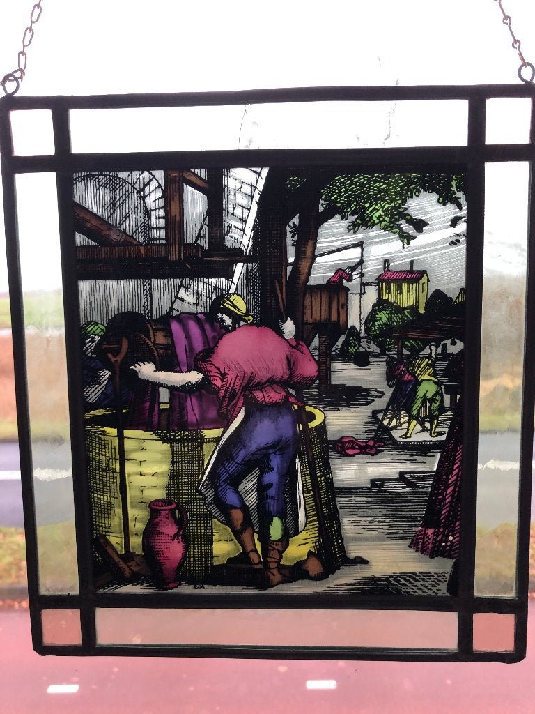 Glas in lood raamhanger, Ophalen of Verzenden