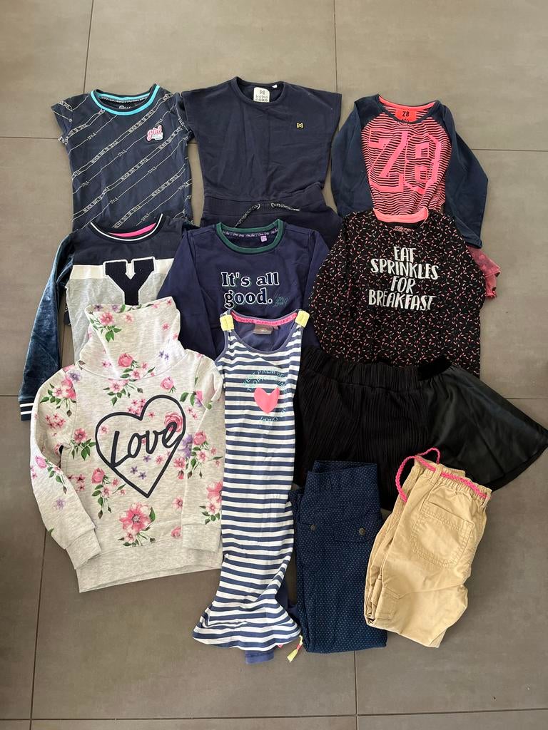 Kledingpakket meisjes maat 110/116 - 11 stuks, Kinderen en Baby's, Kinderkleding | Maat 110, Ophalen, Meisje