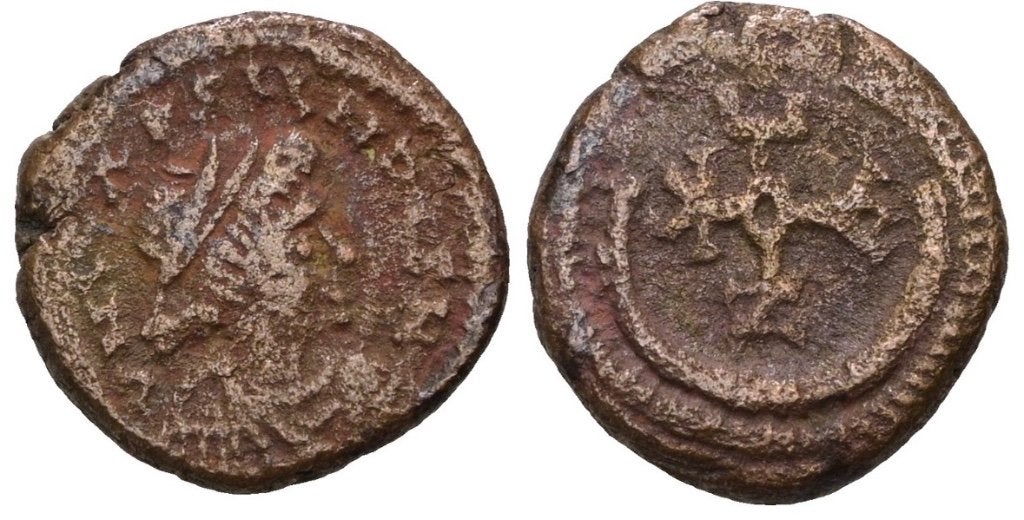 Byzantijnse munt - justinianus I, Ophalen of Verzenden, Overige landen