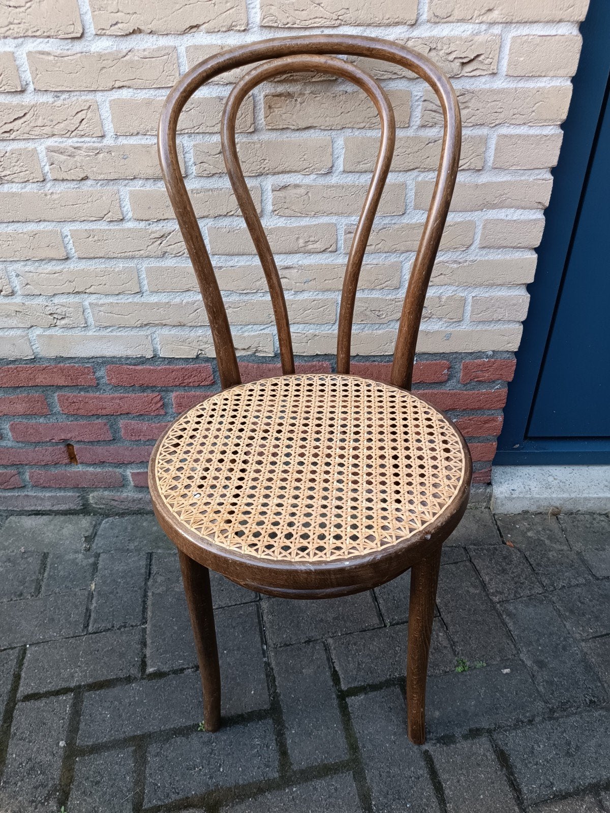 Oud rieten stoeltje - Thonet stijl, Antiek en Kunst, Ophalen
