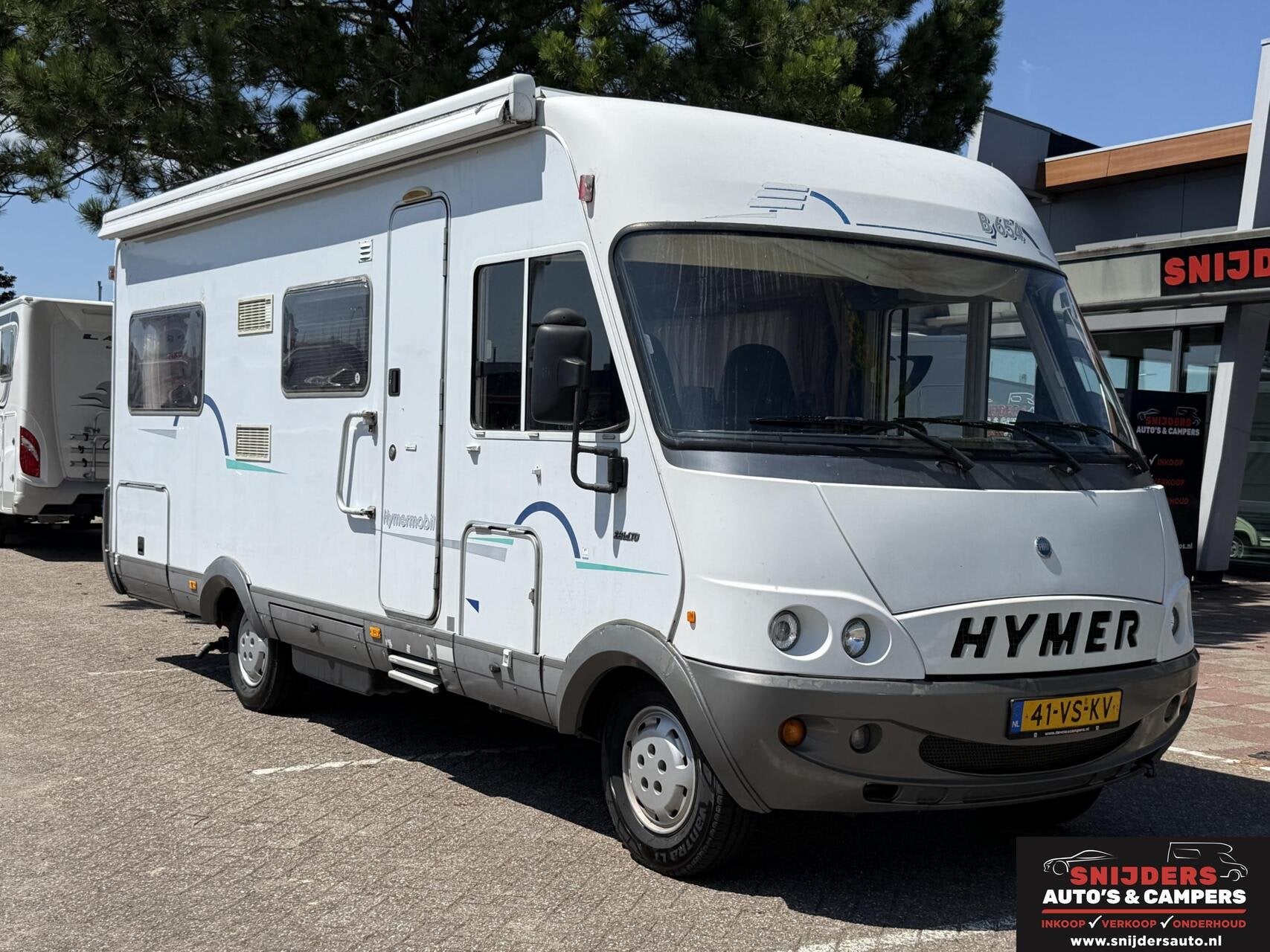Hymer B564 met airco in de leefruimte, Caravans en Kamperen, Campers, Integraal, Dakluik, Bedrijf, Airconditioning