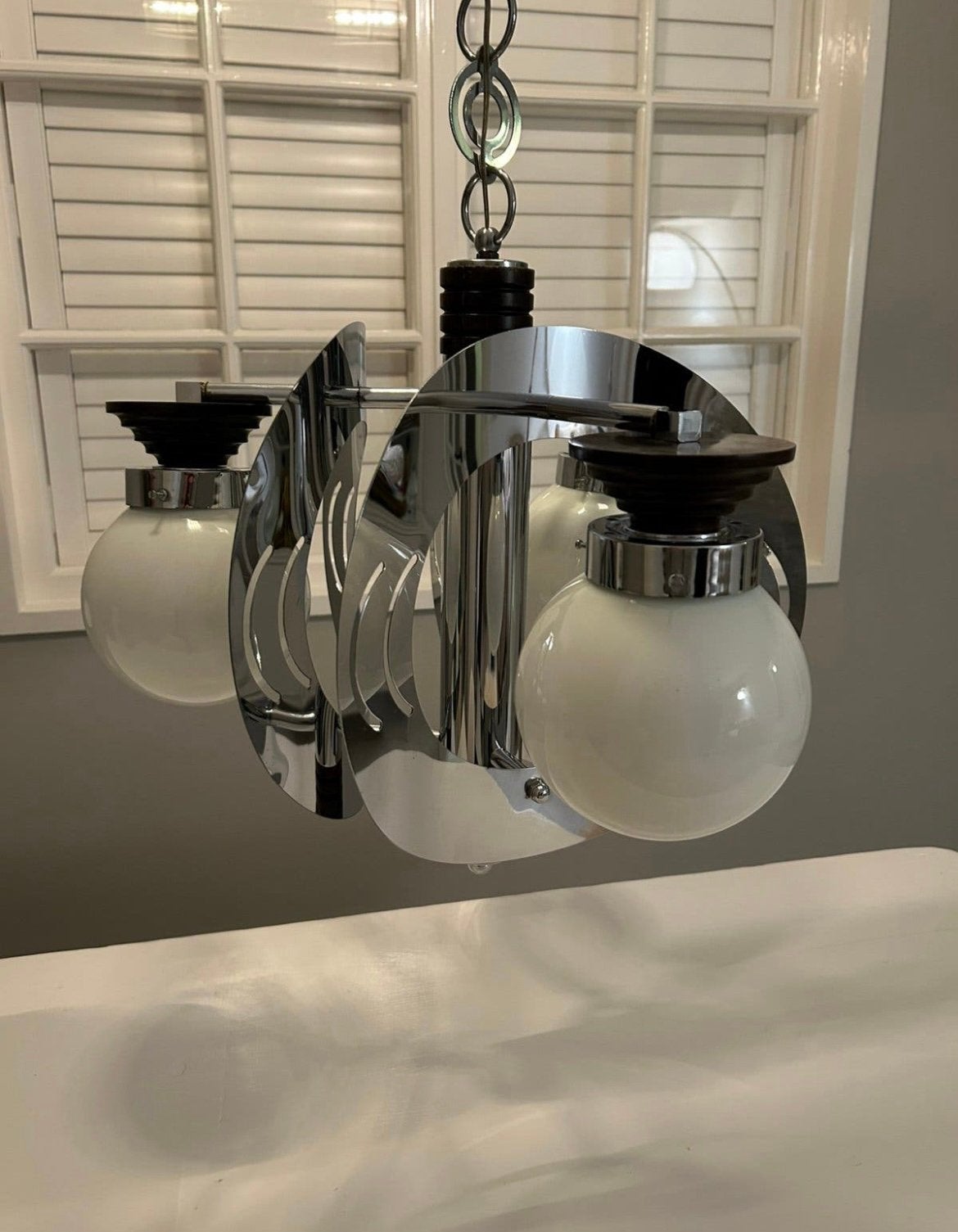 Space age vintage plafondlamp, Ophalen, Zo goed als nieuw, Vintage space age mid century