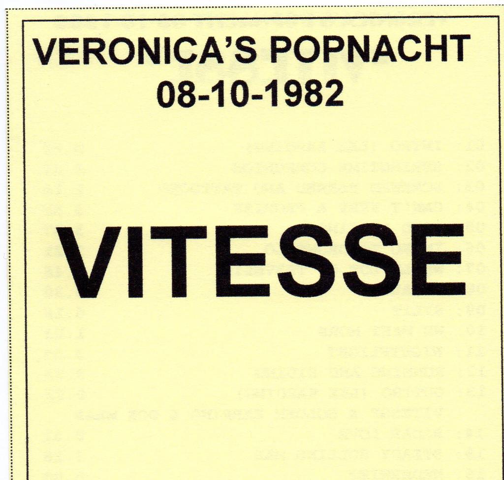 VITESSE - VERONICA'S POPNACHT 1982 (CD), Cd's en Dvd's, Ophalen of Verzenden, Zo goed als nieuw, Poprock
