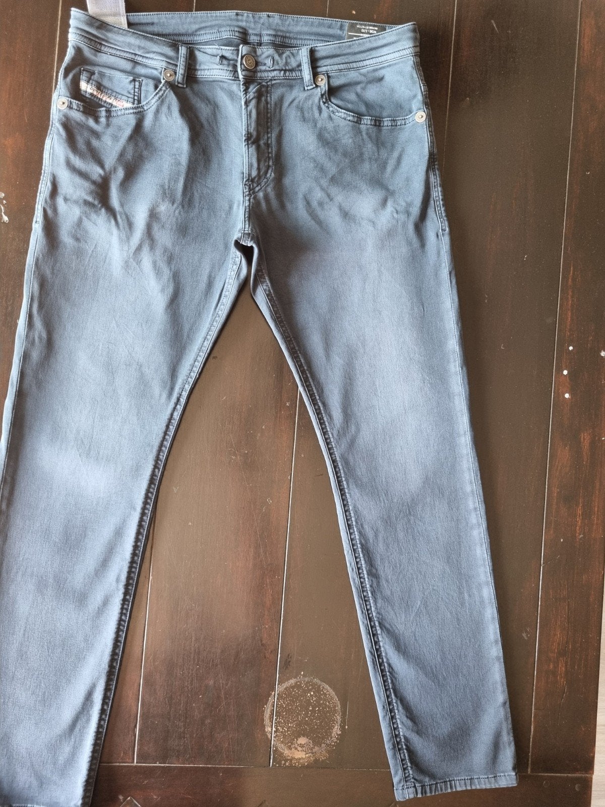 ZGAN DIESEL THOMMER JOGG SLIM SKINNY SWEATPANTS SIZE 36/32!!, W36 - W38 (confectie 52/54), Diesel, Blauw, Ophalen of Verzenden
