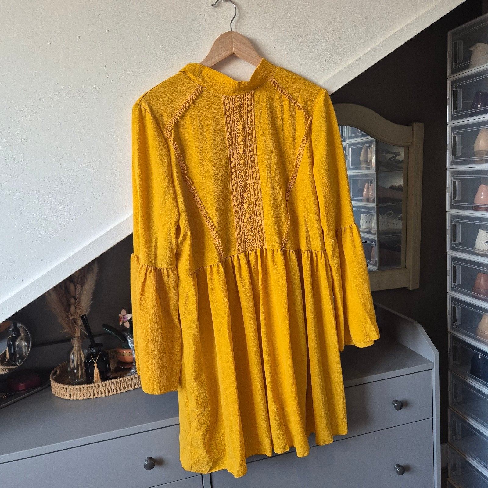 Boohoo mini jurk – Okergeel – Maat 40 – Nieuw met kaartje, Kleding | Dames, Maat 38/40 (M), Boohoo, Geel, Nieuw