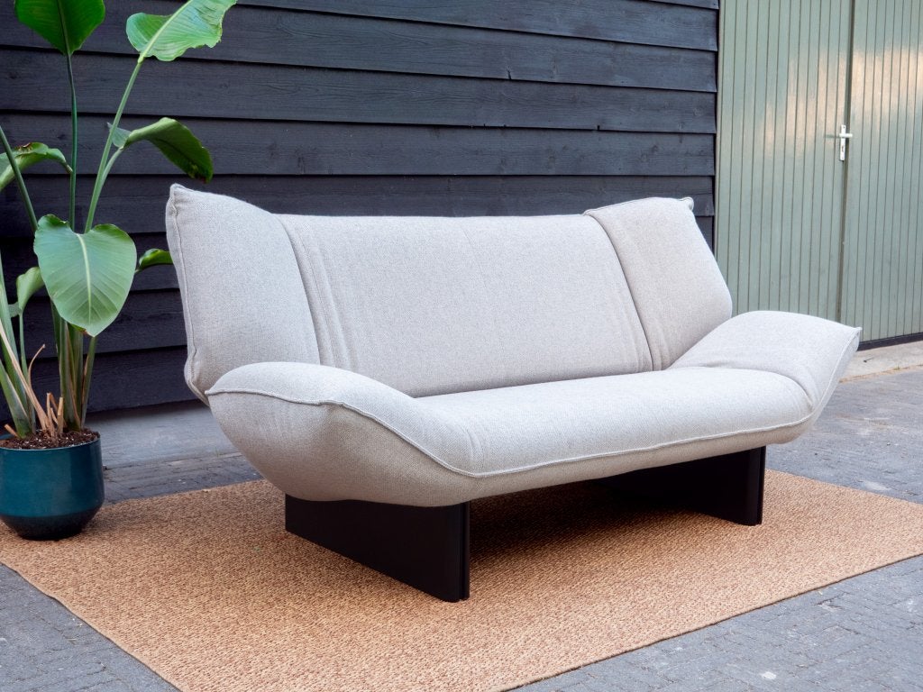 Leolux Tango | 2-zits design bank | Grijs Beige Wol, Huis en Inrichting, Leolux, Info@leolux.nl, Tweepersoons, 75 tot 100 cm
