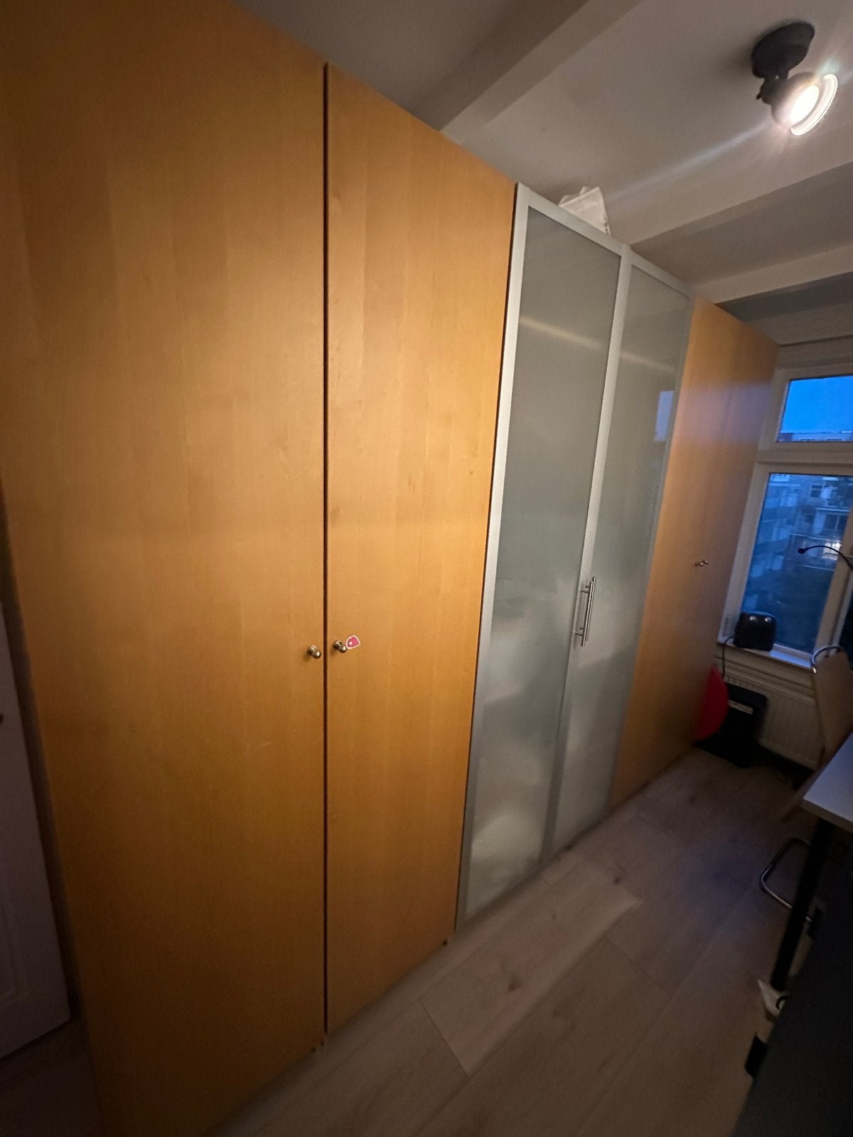 Kledingkast PAX kast met planken en hangruimte, Ophalen, Gebruikt, 200 cm of meer, 50 tot 100 cm