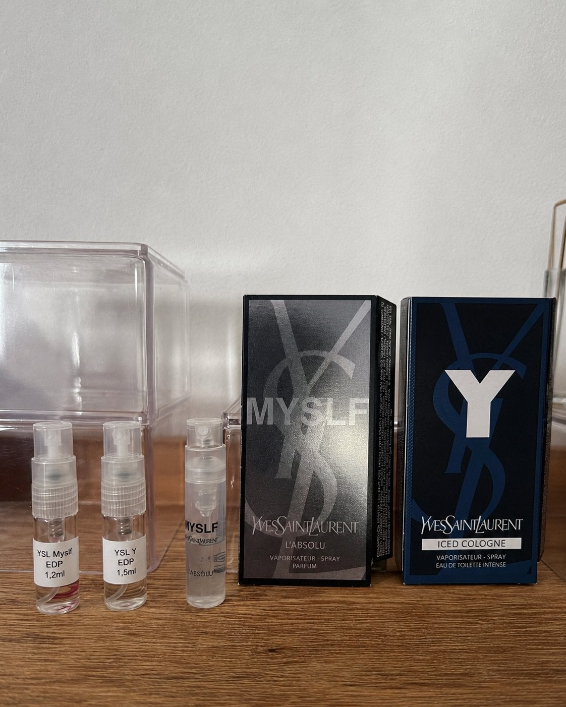 Yves Saint Laurent samples! Iced, Myslf, Absolu parfum, Ophalen of Verzenden, Zo goed als nieuw